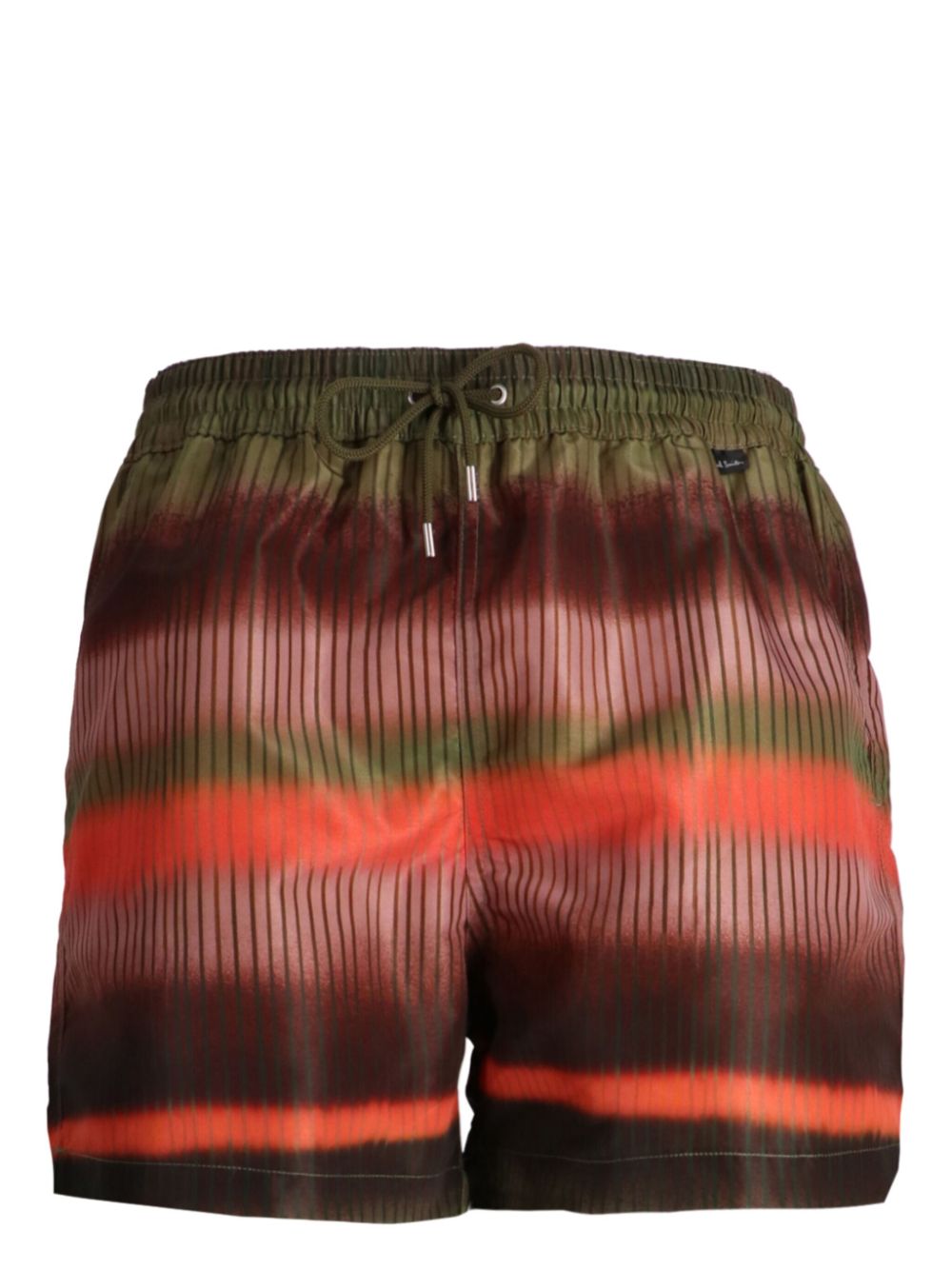 striped swim shorts