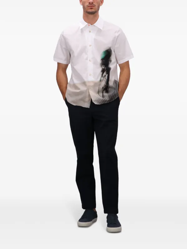 【関税込み】Paul Smith ホワイト グラフィックTシャツ PS Paul Smith グラフィック Tシャツ | ホワイト | FARFETCH JP