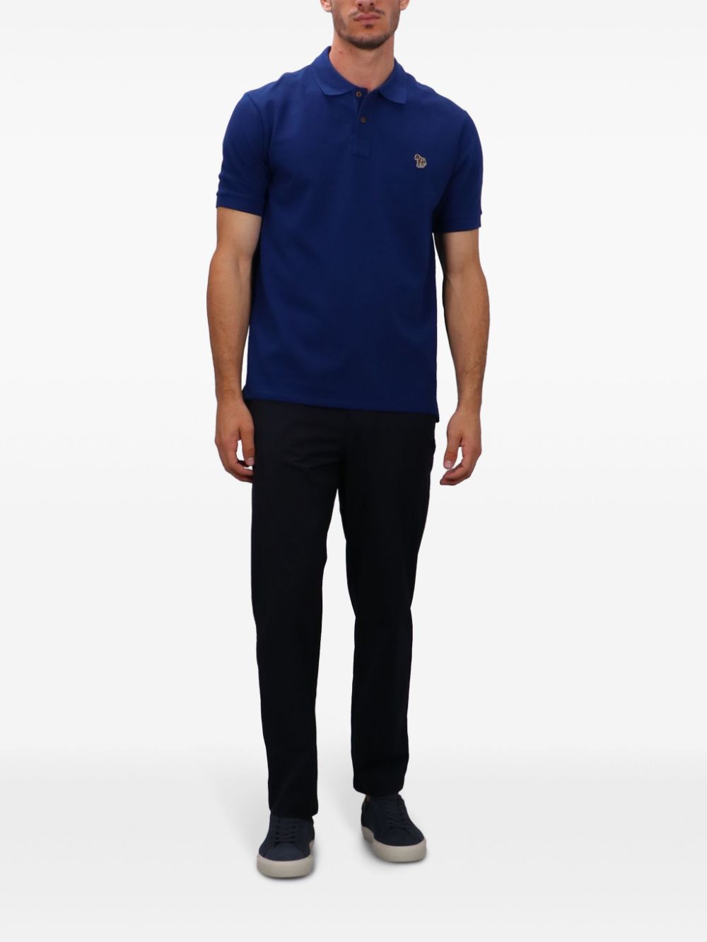 PS Paul Smith Poloshirt met zebraprint - Blauw