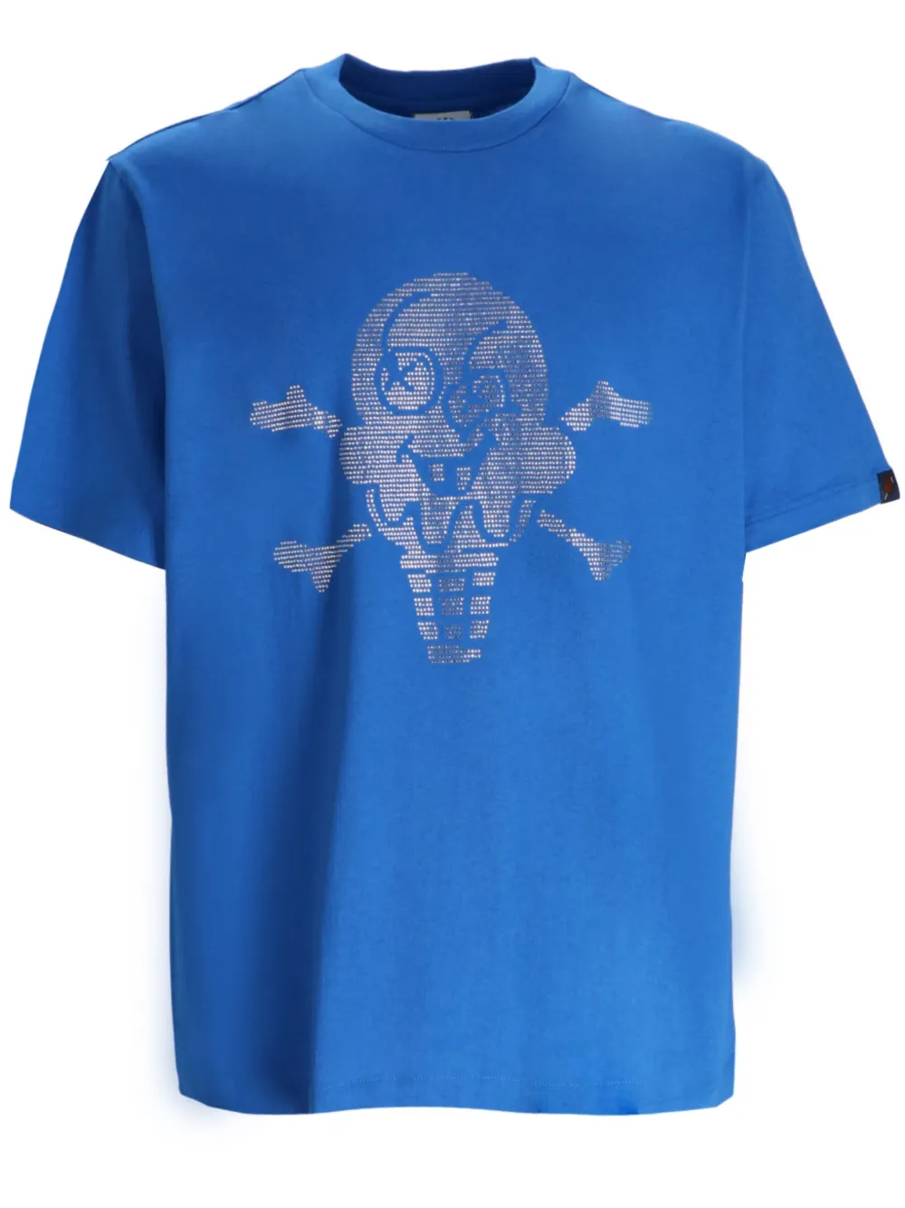 Icecream Mens Blue Crewneck Rhinestone-embellished Cotton-jersey T-shirt In 蓝色