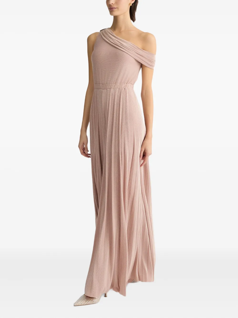 Liu •jo Liu Jo Elegant Powder Pink Sleeveless Evening Dress In Pink