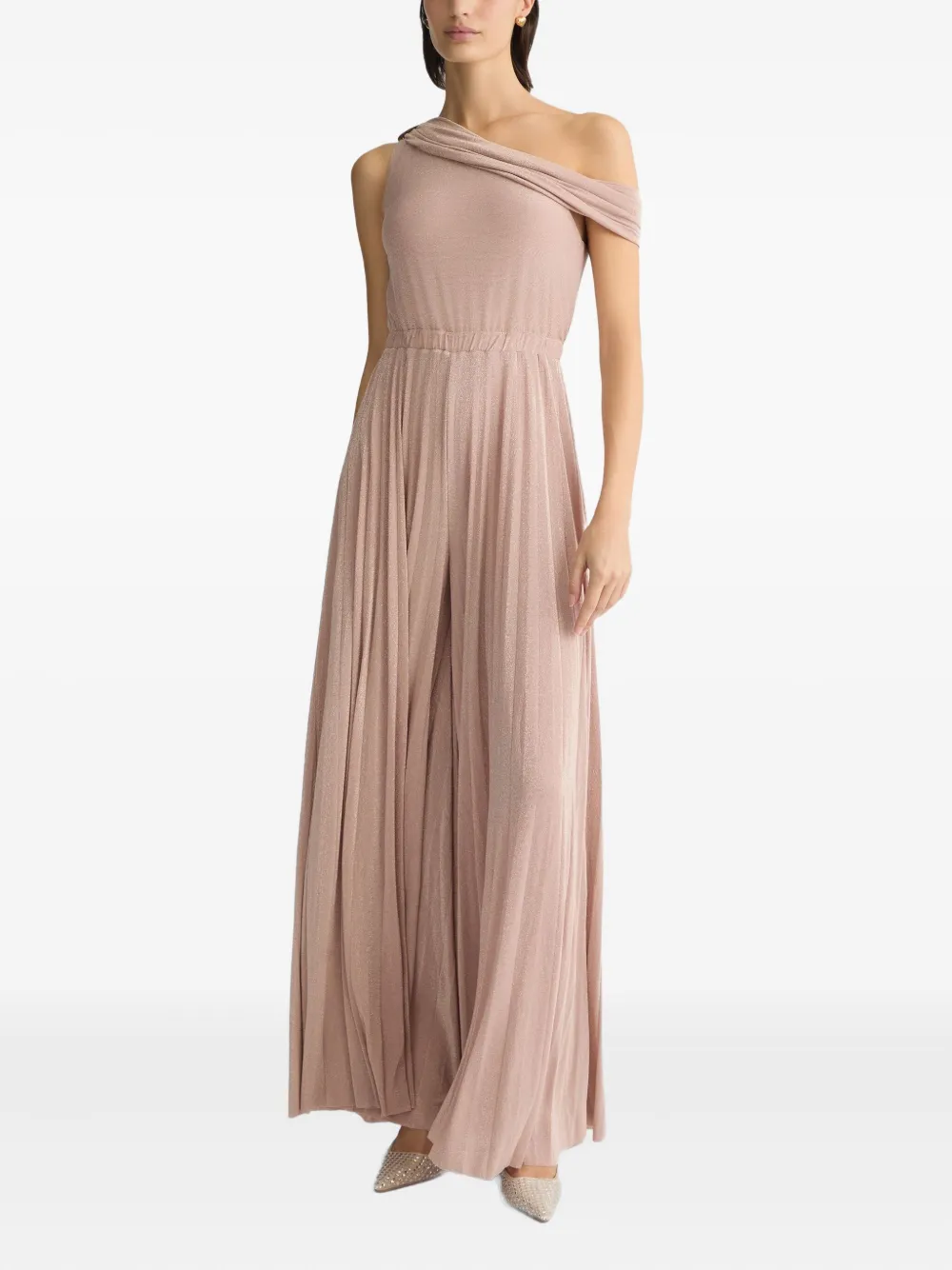 Liu •jo Liu Jo Elegant Powder Pink Sleeveless Evening Dress In Pink