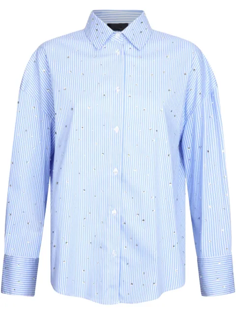 LIU JO camisa de popelina con detalles de strass