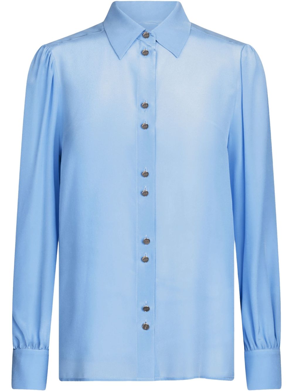 LIU JO Crêpe-de-chine zijden blouse Blauw