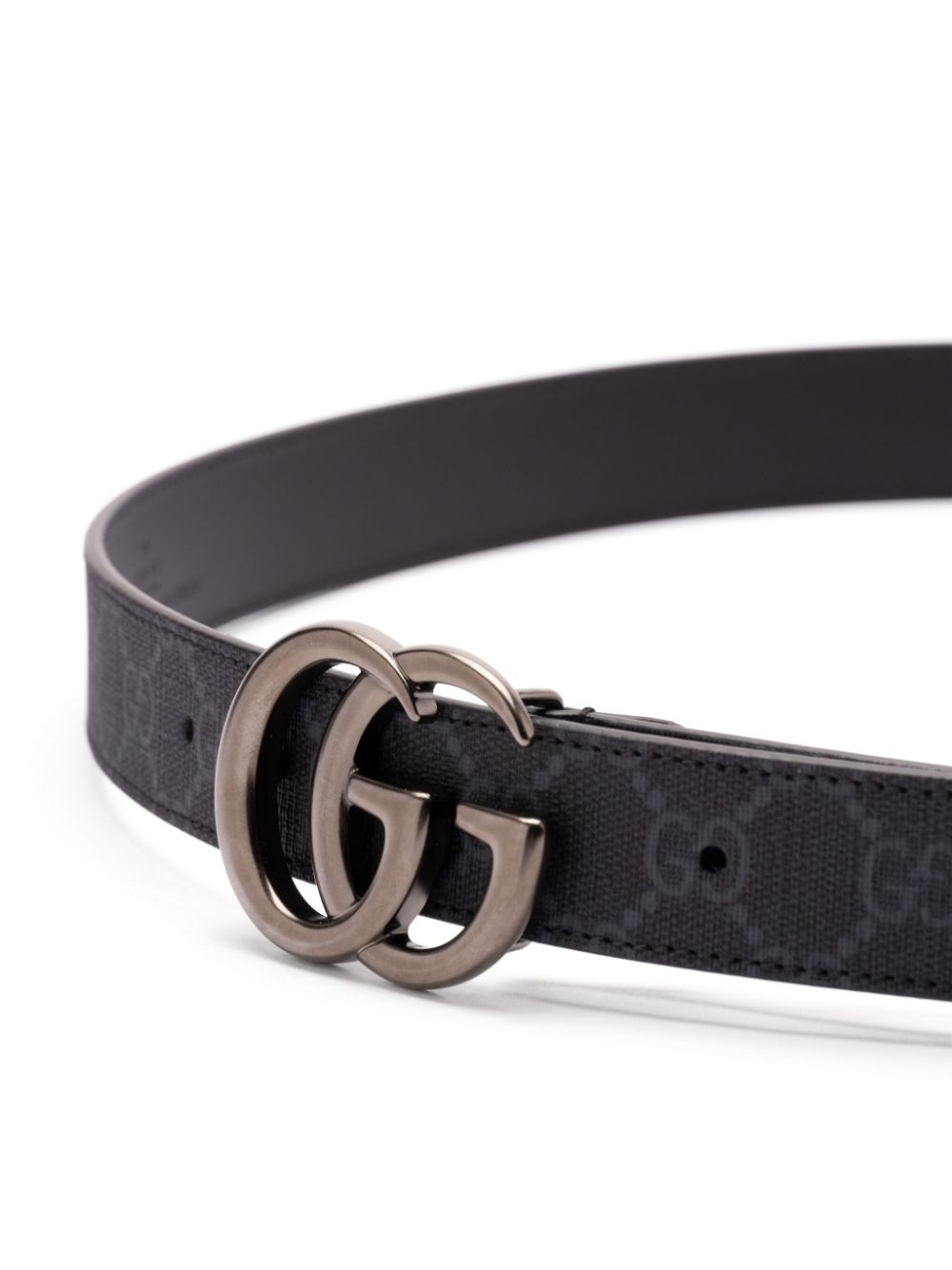 Gucci Riem met dubbele G - Zwart