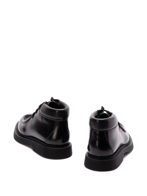 SAINT LAURENT ブラック レースアップブーツ SAINT LAURENT - 正規美 サンローランパリ レースアップブーツ 黒 39