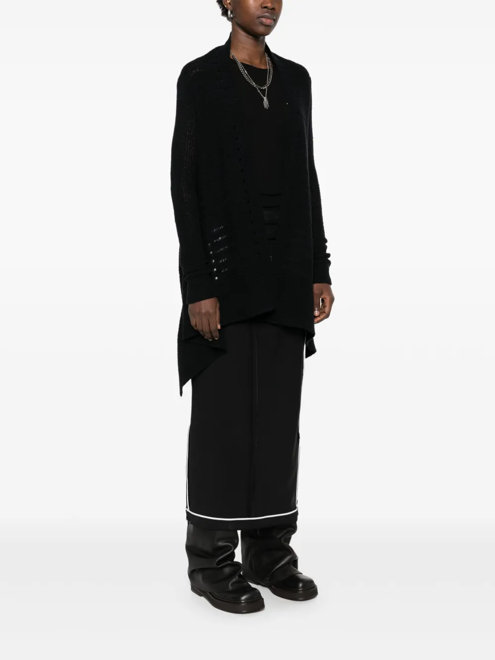 Rick Owens Wikkelvest Zwart