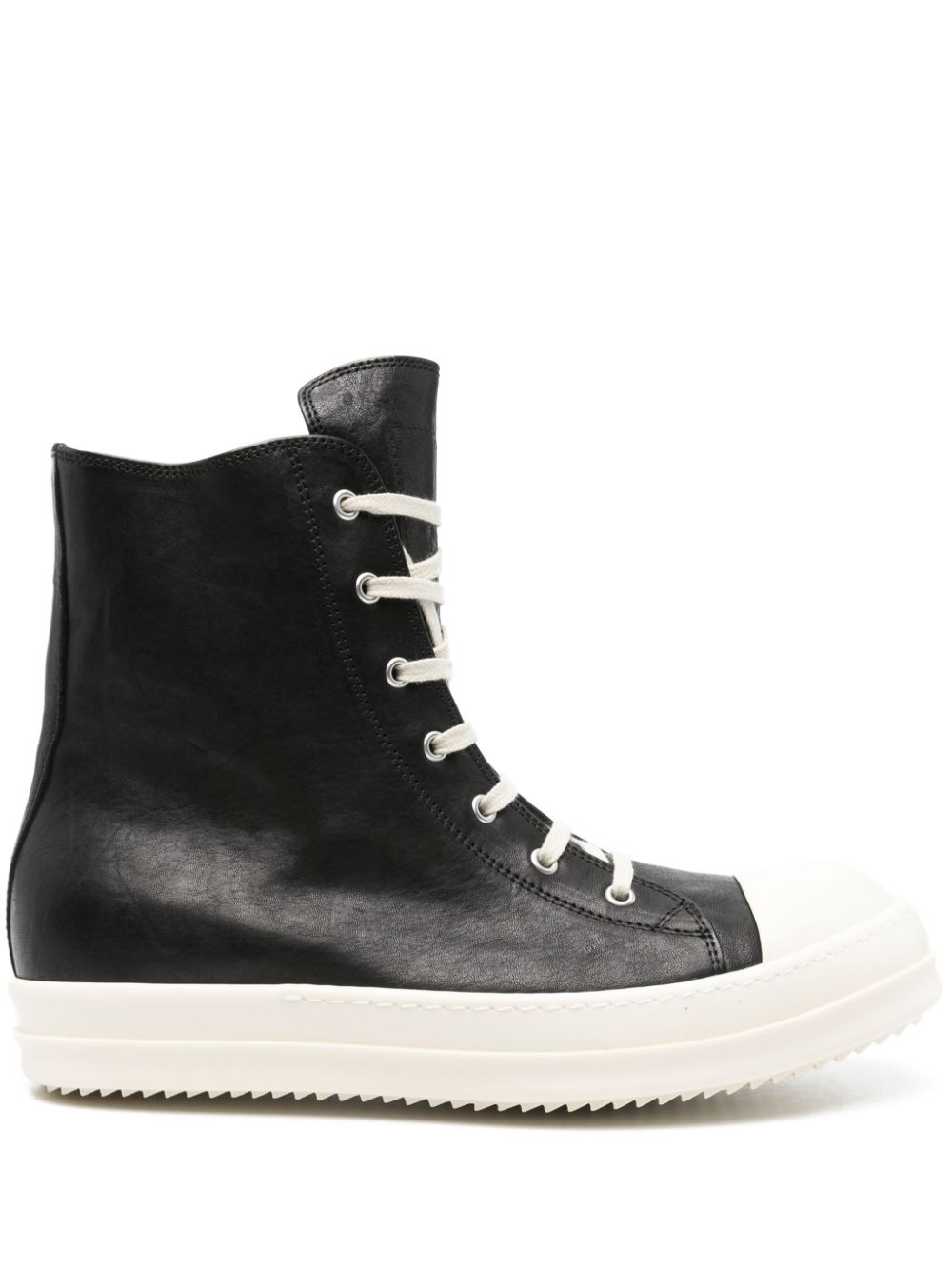 Rick Owens Leren sneakers Zwart