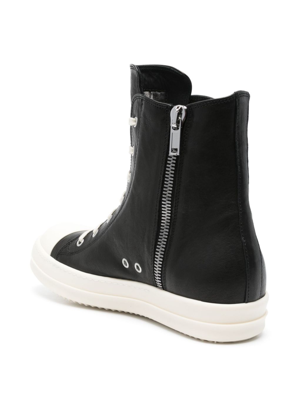 Rick Owens Leren sneakers Zwart