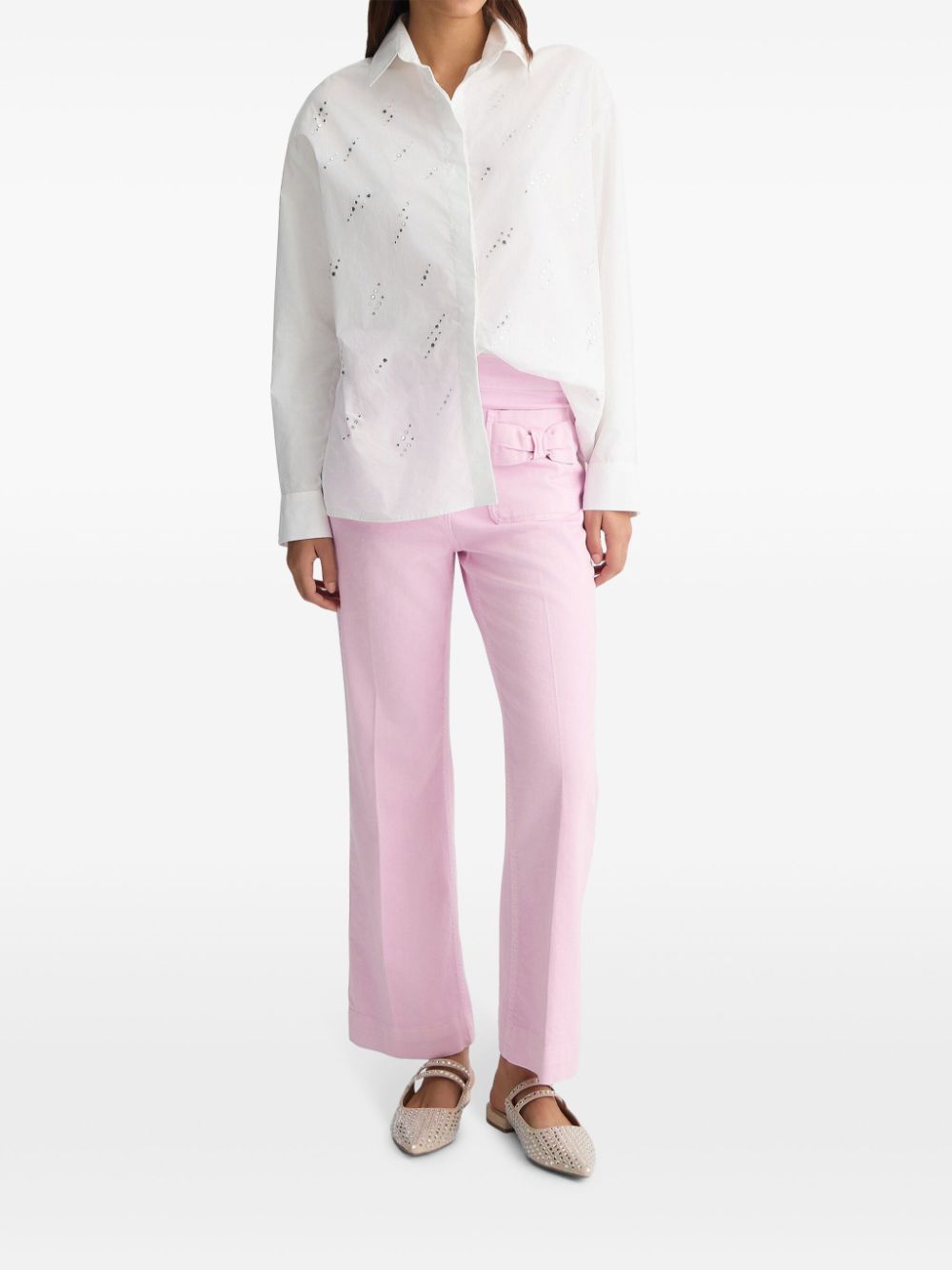 LIU JO Flared broek - Roze