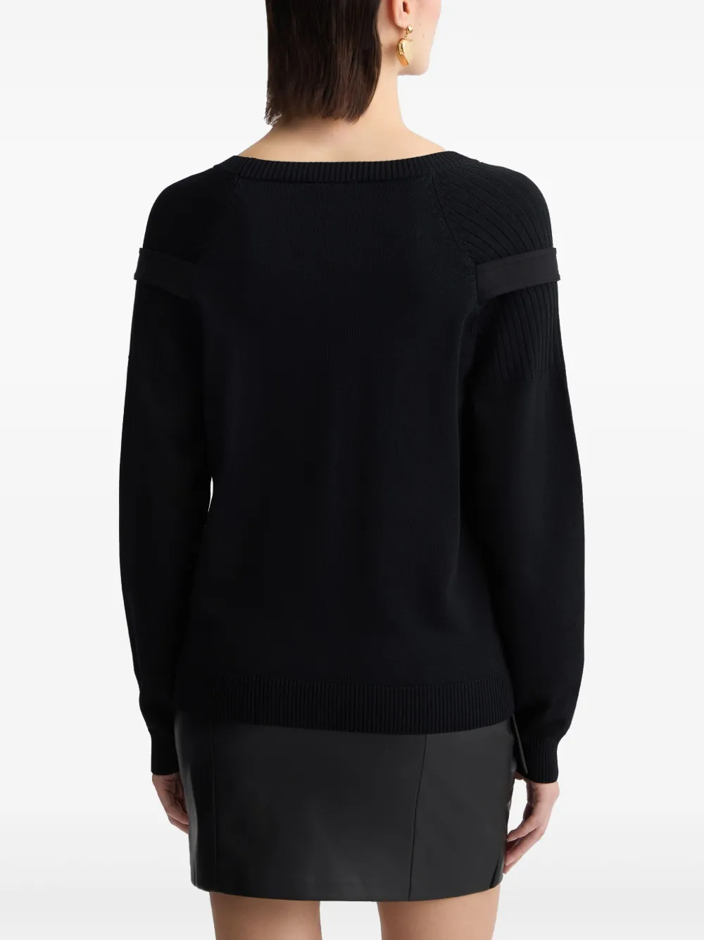 LIU JO Button-up trui Zwart