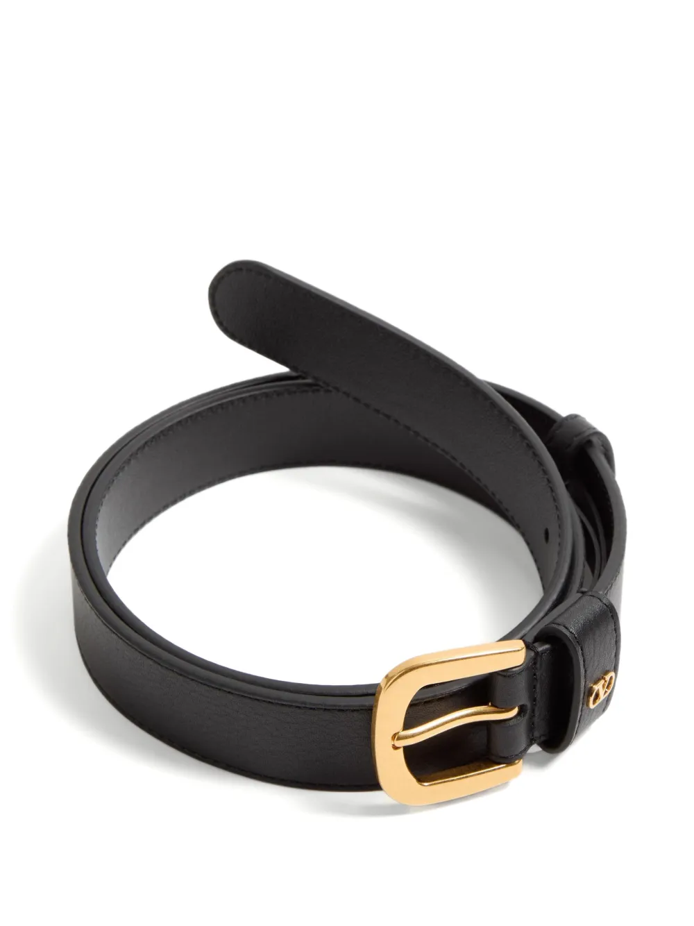  Valentino Garavani Logo-plaque Belt - Black 