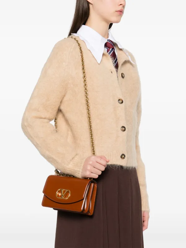 Valentino Garavani Small Vain Shoulder Bag | Brown | FARFETCH