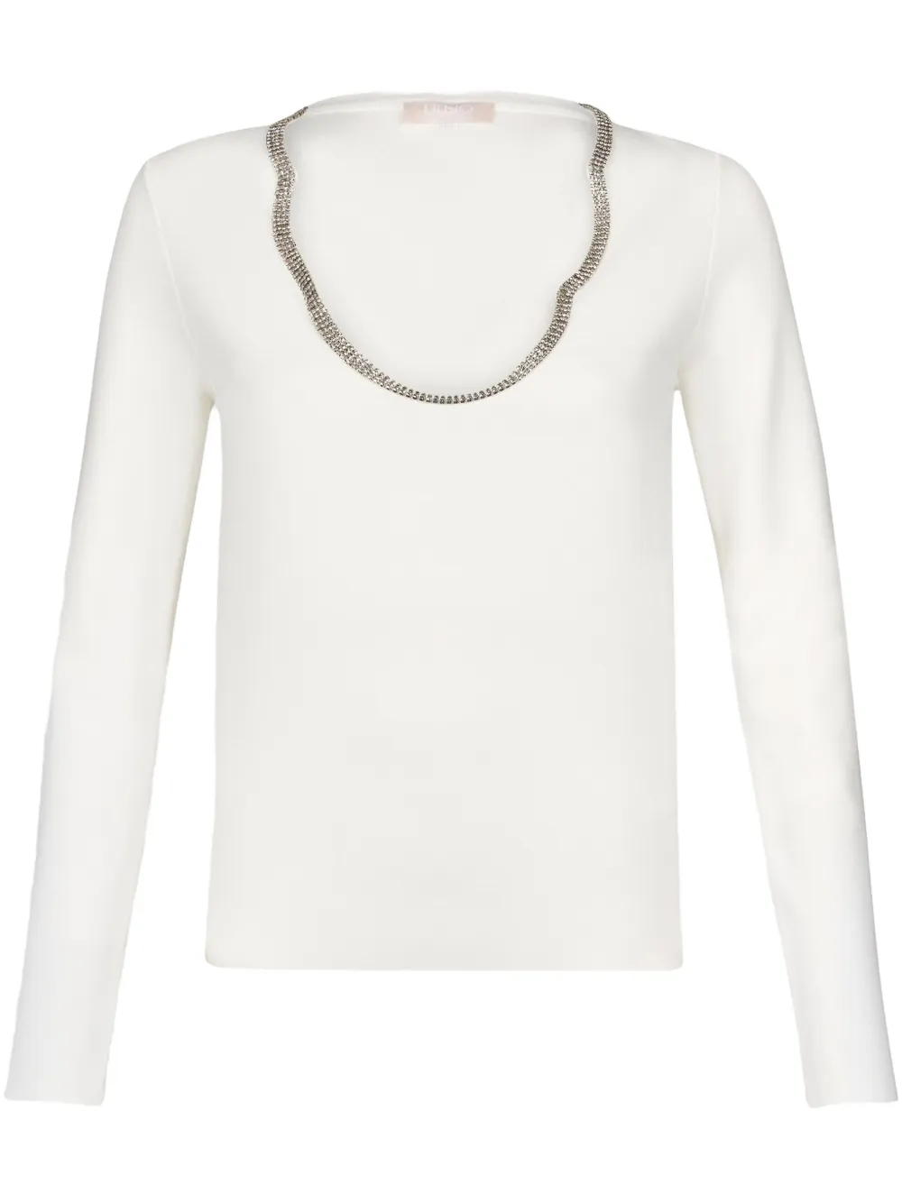 LIU JO top con detalle de gemas | blanco | Image 1