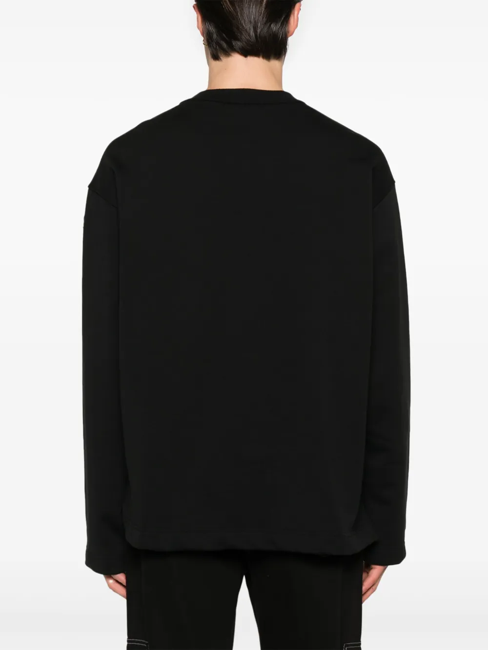 Diesel Sweater met Oval D-logo Zwart