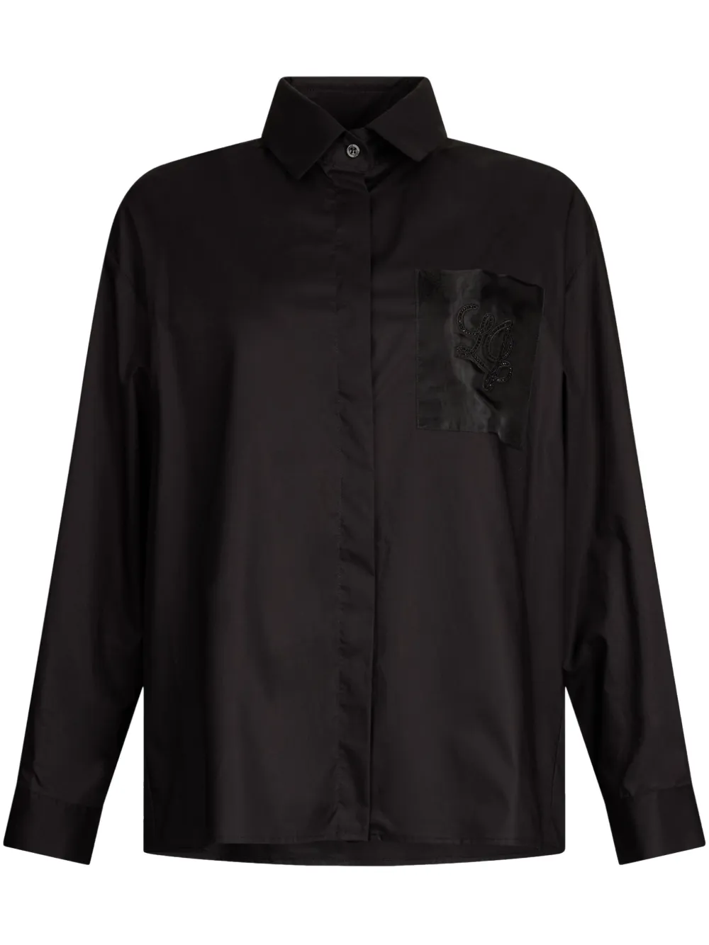 LIU JO chemise à strass | noir | Image 1
