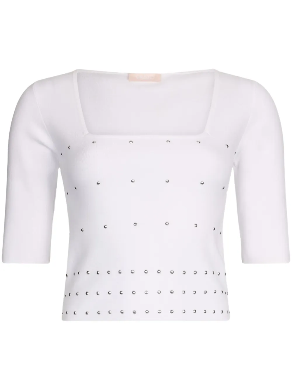 LIU JO Top verfraaid met studs Wit