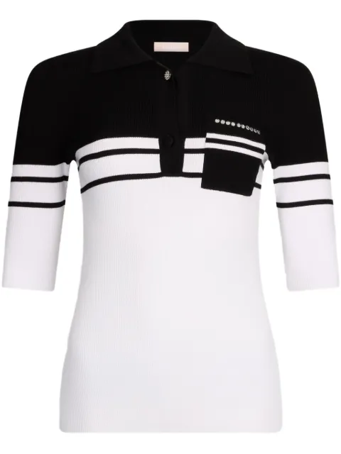 LIU JO striped polo shirt