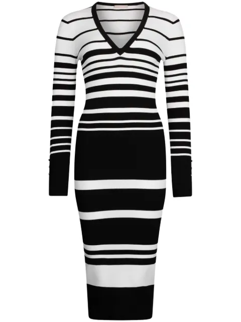 LIU JO striped midi dress