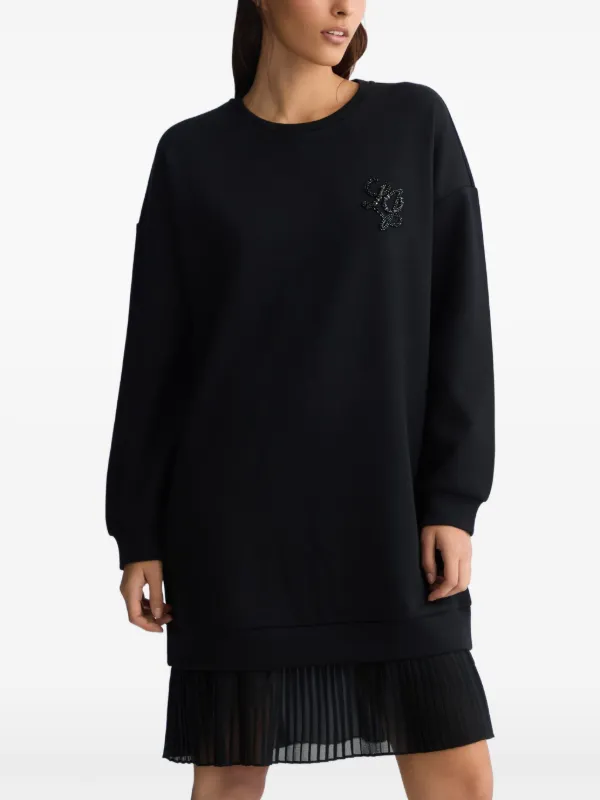 LIU JO Vestido Estilo Sudadera Negro FARFETCH CO