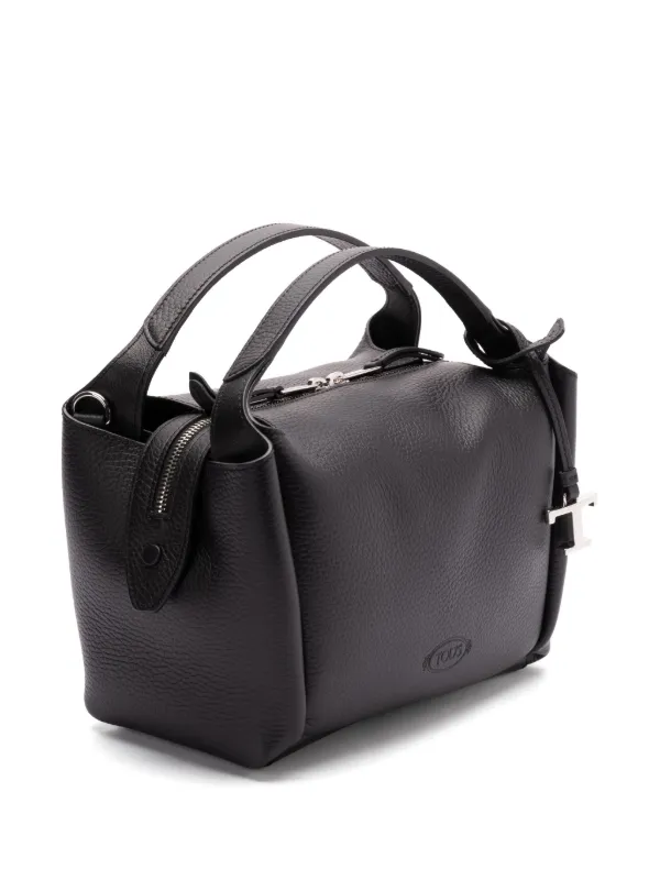 【送料&関税込】Tod's Leather Handbag Woman BLACK Tod's Bag in Leather Medium XBWAPAF9300QRIPZB999