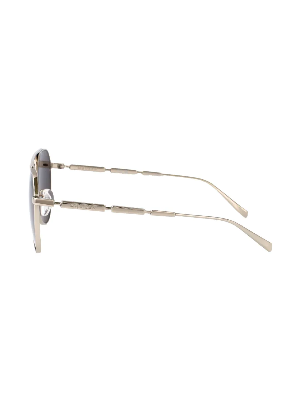 Alexander McQueen Eyewear Zonnebril met piloten montuur Zilver