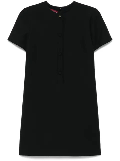 Gucci inverted-pleat mini dress