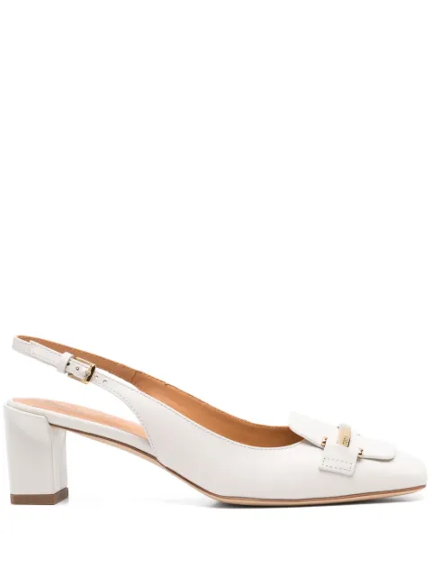 Tod's 50mm leather slingback pumps