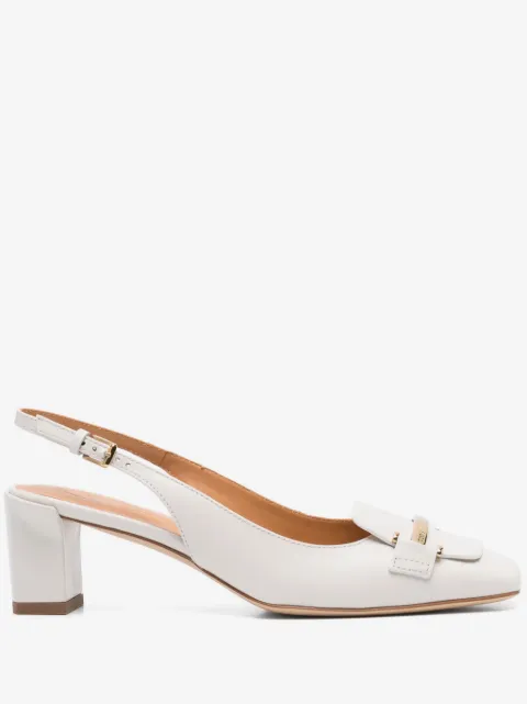 Tod's 50mm leather slingback pumps