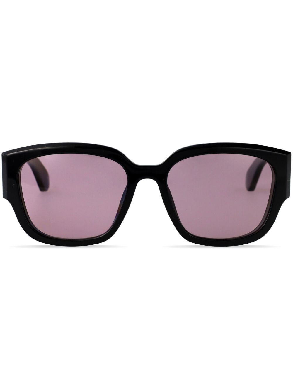 Alexander McQueen Eyewear Zonnebril met vierkant montuur Zwart