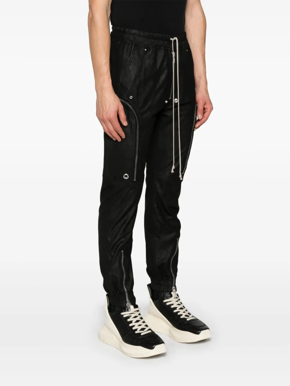 Shop Rick Owens Bauhaus Trousers In Black