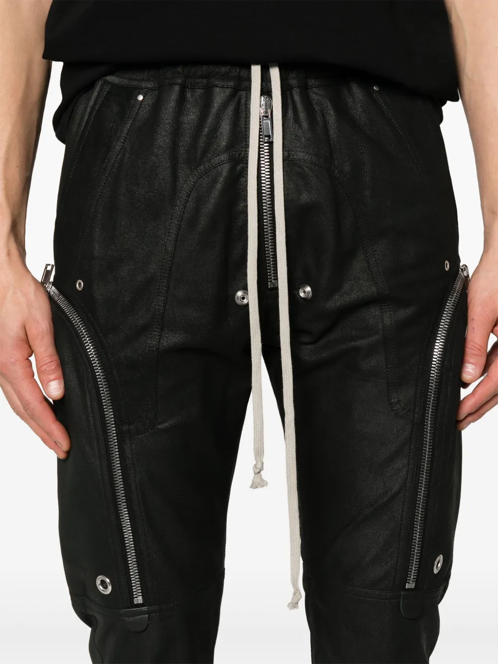 Shop Rick Owens Bauhaus Trousers In Black