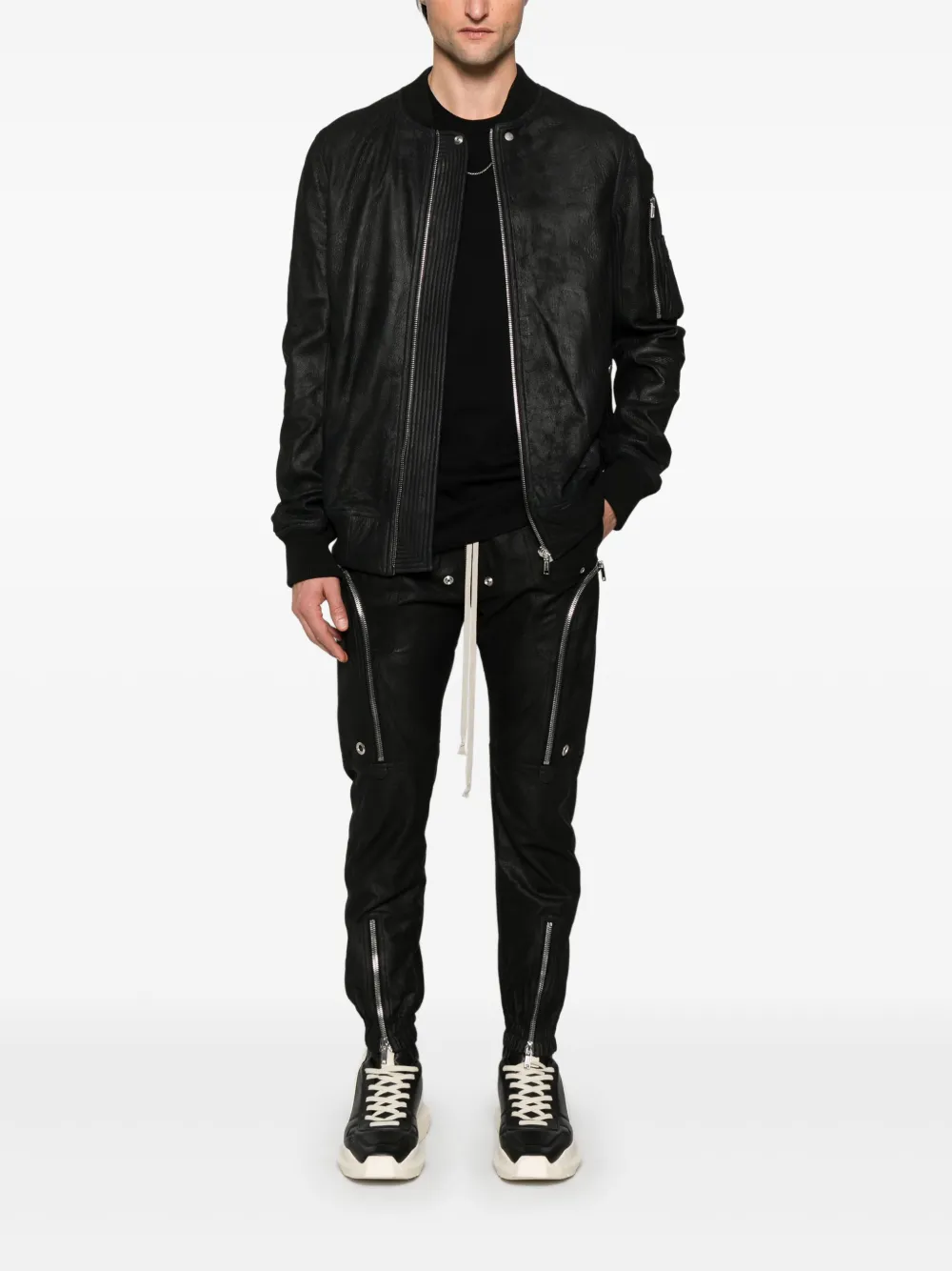 Shop Rick Owens Bauhaus Trousers In Black