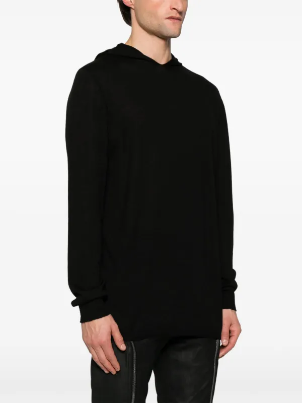 rickowens strobe フード付きニット46ブラック