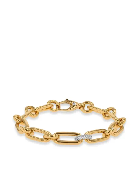 Pragnell 18K yellow gold mini Havana diamond bracelet
