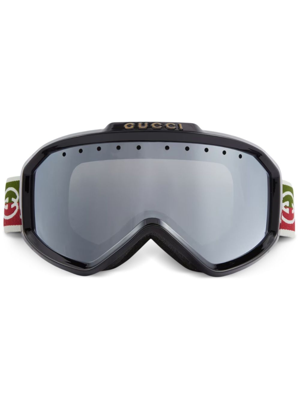 Gucci Eyewear Interlocking G skibril Zwart