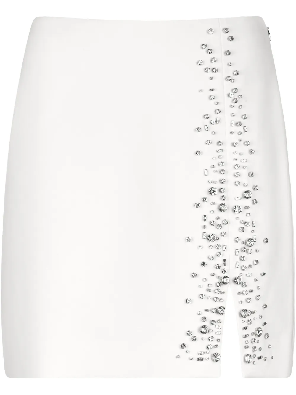 LIU JO rhinestone-embellished miniskirt | White | Image 1