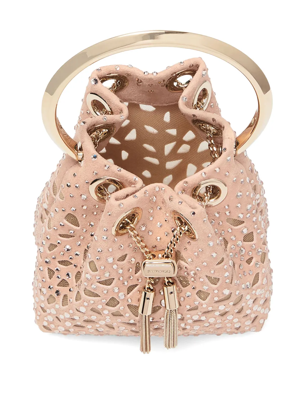 JIMMY CHOO MINI BON BON BUCKET BAG