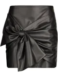 LIU JO bow-detailing mini skirt - Black