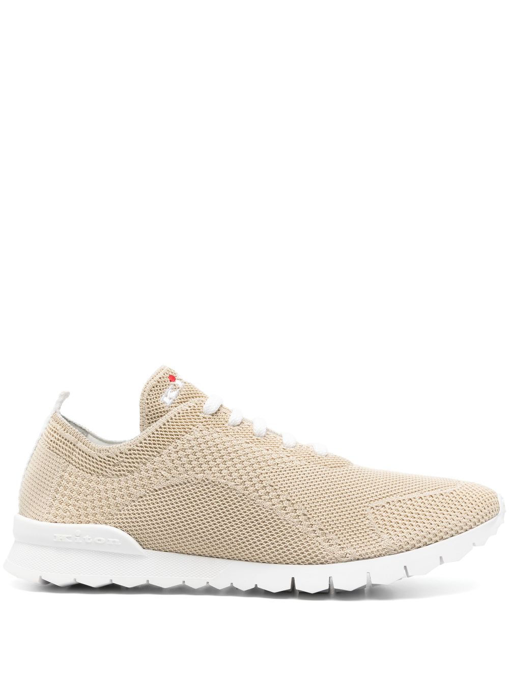 Kiton Gebreide sneakers Beige