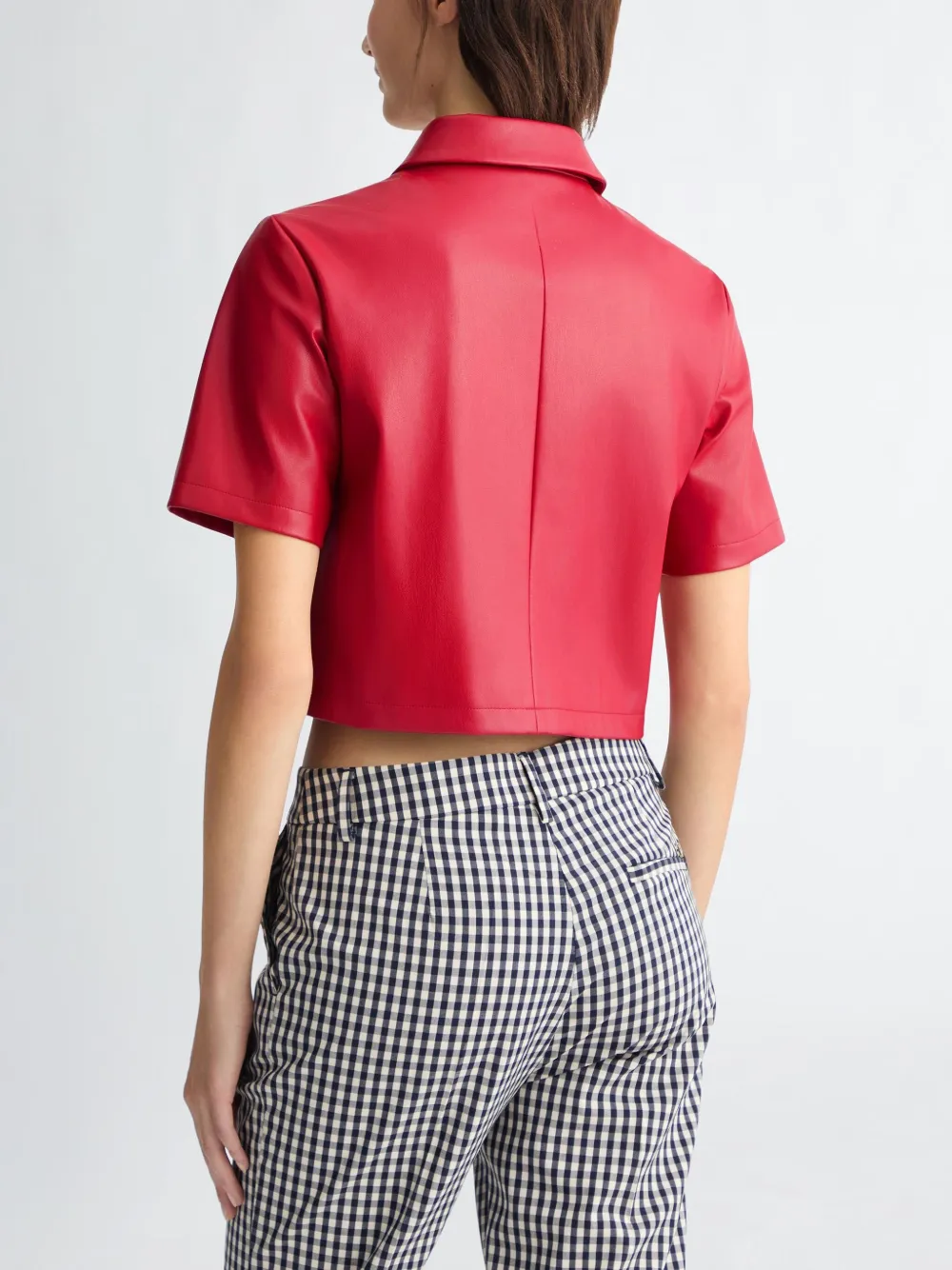 LIU JO Gecoat cropped jack Rood