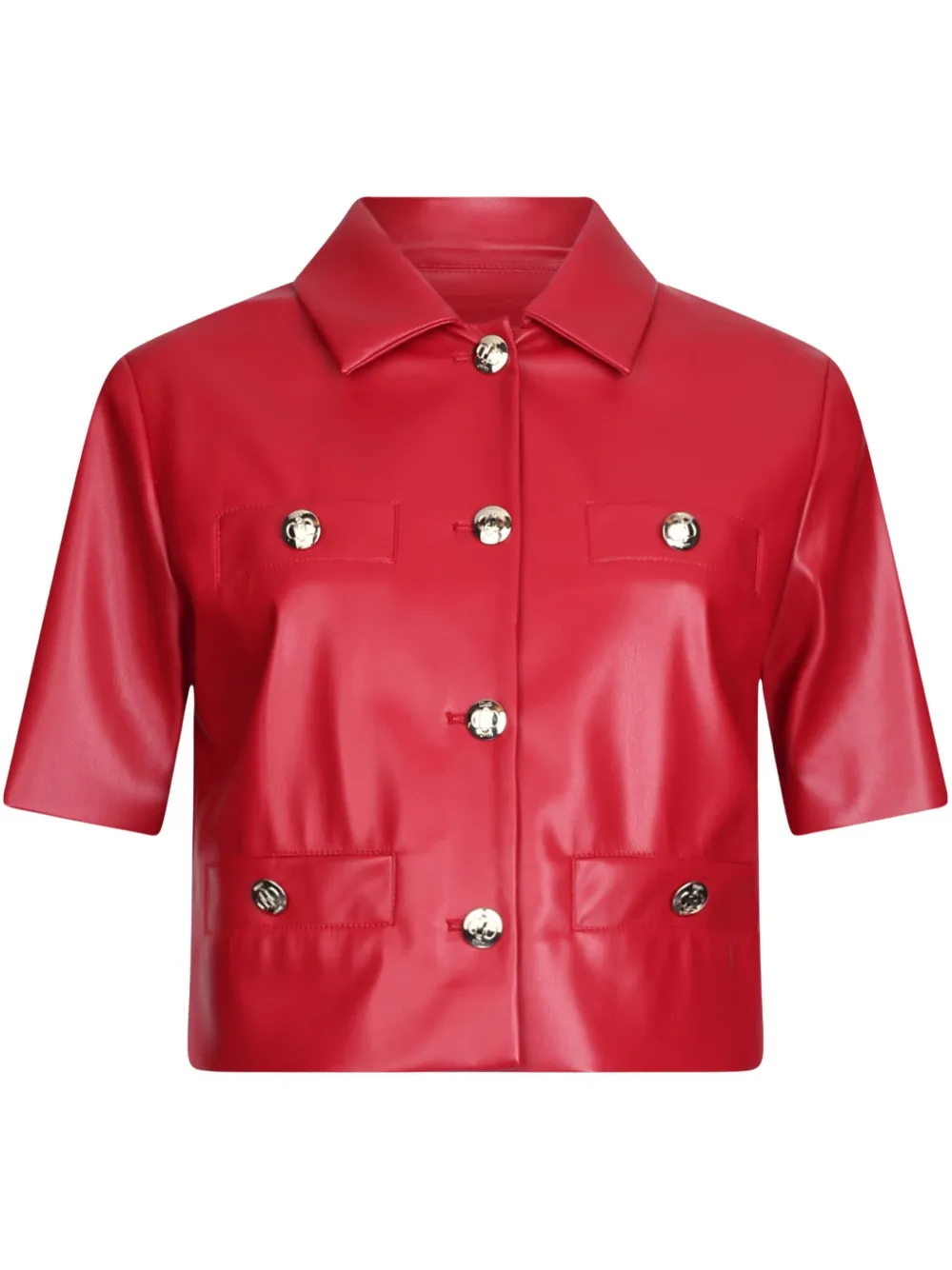 LIU JO Gecoat cropped jack Rood