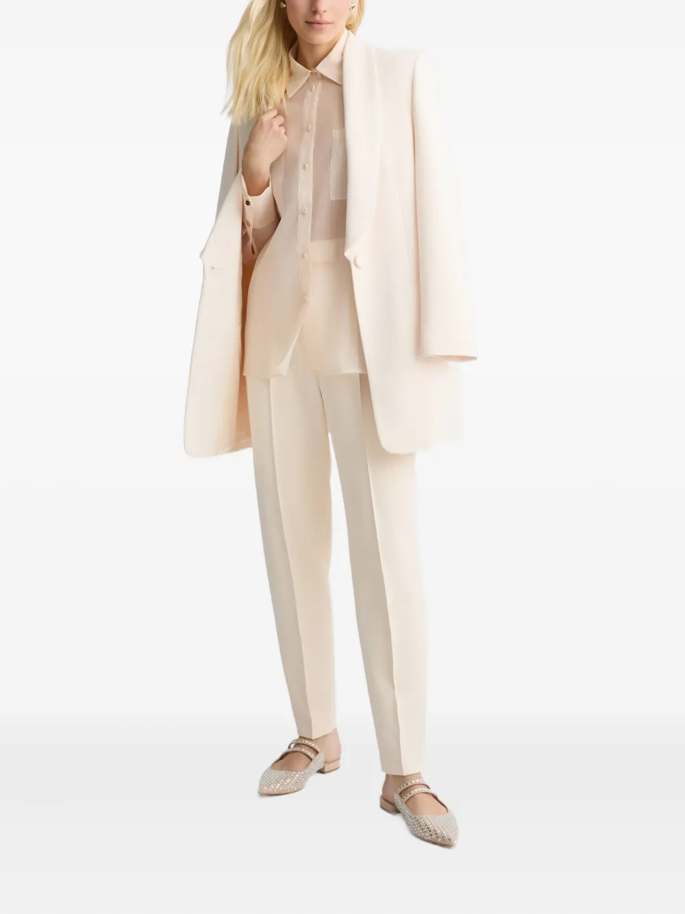 LIU JO Organza blouse - Beige