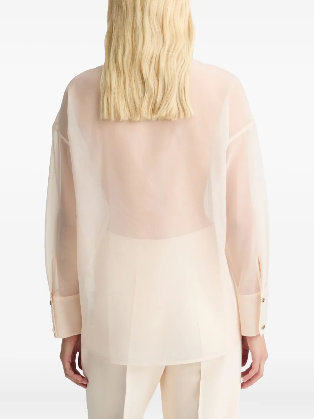 LIU JO Organza blouse Beige