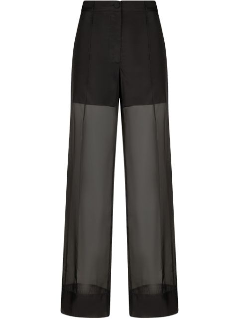 LIU JO organza straight-leg trousers