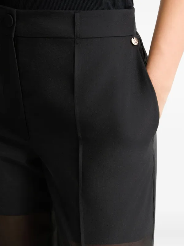 LIU JO Organza straight-leg Trousers | Black | FARFETCH