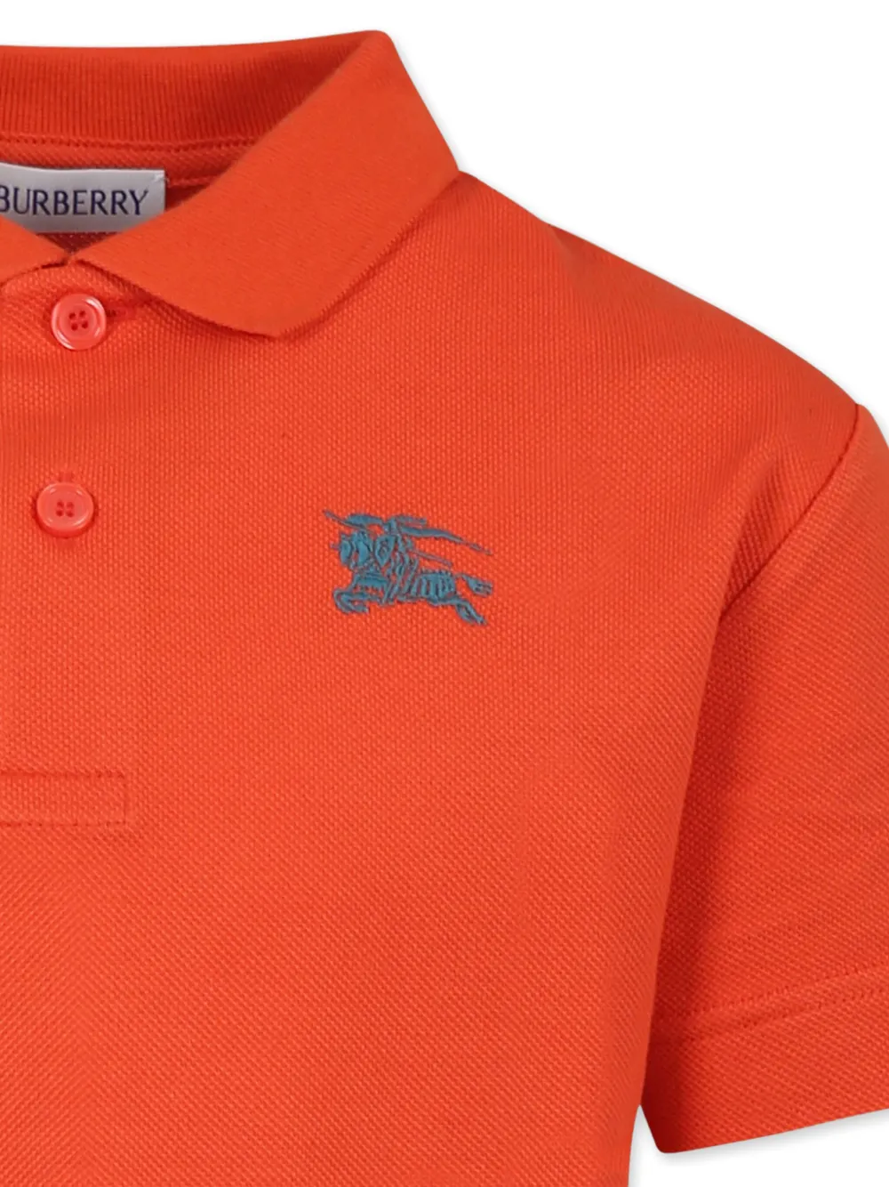 Burberry Kids Poloshirt met EKD-borduurwerk Oranje