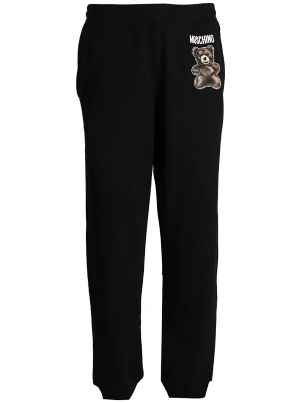 Moschino Pantaloni Sportivi Teddy Bear Con Stampa Nero FARFETCH IT