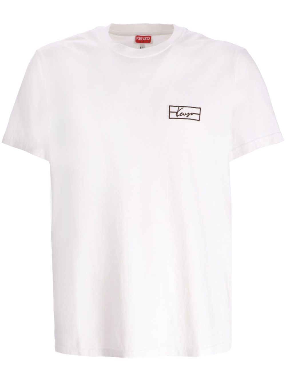 Kenzo T-shirt met geborduurd logo Wit