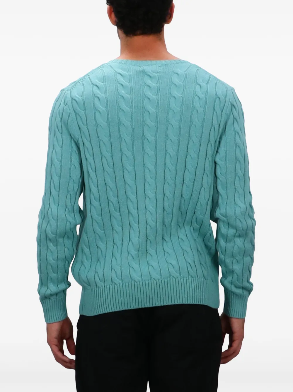 Shop Polo Ralph Lauren Polo Pony-embroidered Sweater In Blue